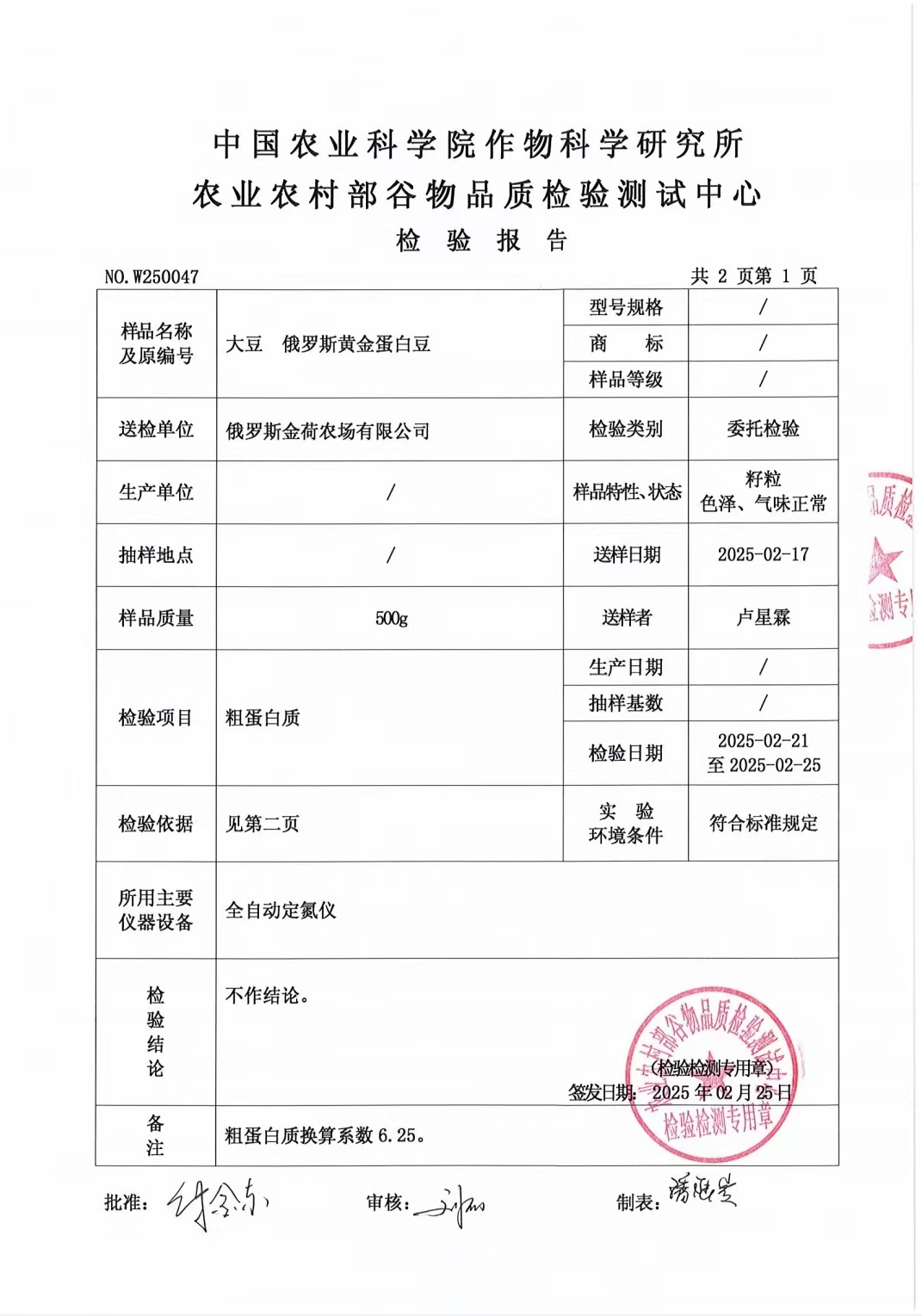 检测数据页